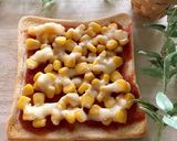 食パンで★コーンマヨのオープンサンド作り方5写真