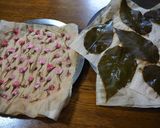 桜の花と葉で春の装い!焼きドーナツ 作り方1写真