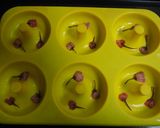 桜の花と葉で春の装い!焼きドーナツ 作り方5写真
