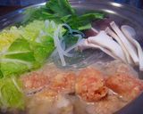 歯ごたえサクサク♪鶏団子鍋!作り方3写真
