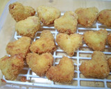 魚肉ソーセージとちくわのハート♡フライ作り方10写真