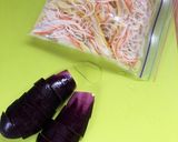 茄子のそうめんチャンプルー作り方1写真