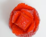 簡単❀いちごの薔薇カット❀作り方3写真