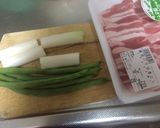 簡単おつまみ☆野菜の肉クルクル巻き作り方1写真