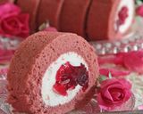 薔薇カクテルのロールケーキ（大人用）作り方29写真
