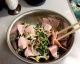 つまみ菜としめじの和え物作り方5写真