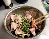 つまみ菜としめじの和え物作り方5写真