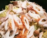 バターの風味。春キャベツの味噌汁。作り方1写真