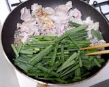 豚こまのニラ玉作り方6写真