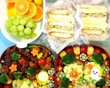 運動会☆キャラ弁☆ダッフィー作り方4写真