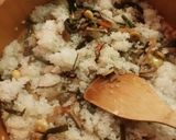 蒸し器 山菜おこわ作り方12写真