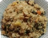 蒸し器 山菜おこわ作り方14写真