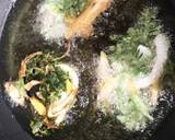 人参の葉のかき揚げ (小麦粉と水だけ)作り方8写真