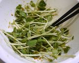 簡単副菜！たっぷり豆苗作り方3写真