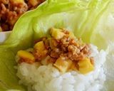 筍入り肉味噌でレタスご飯♪作り方4写真
