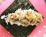 簡単♡明太高菜マヨネーズ肉手巻き作り方5写真