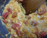 簡単5分朝ご飯♪たまご&トマトの炒め物作り方3写真