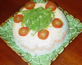 おしゃれなご飯☆型押し鮭フレーク寿司作り方5写真