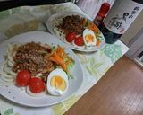 うどんDe ジャージャー麺❤作り方4写真