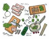 かぶとベーコンの炒め物♪ごま甘酢たれがけ作り方1写真
