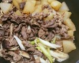 大根がおいしい!生姜入り牛すき煮風☆作り方6写真