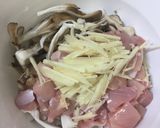 キノコと鶏肉の生姜が効いてる炊き込みご飯作り方1写真