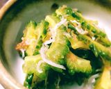 簡単！茹でてあえるだけ！ゴーヤの梅干あえ作り方3写真