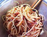 トマトとバジルの冷製パスタ作り方5写真