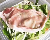 レンジで簡単★豚肉だんだん蒸し作り方4写真