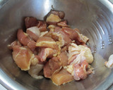 筍と小松菜と鶏肉のオイスターソース炒め作り方1写真