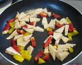 筍と小松菜と鶏肉のオイスターソース炒め作り方4写真