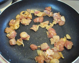 筍と小松菜と鶏肉のオイスターソース炒め作り方5写真