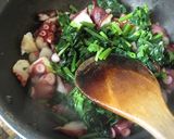 タコとほうれん草のささっと炒め作り方3写真