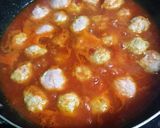 豚ボールのトマト煮♪作り方5写真