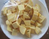 さつま芋ゴロゴロ蒸し羊羹作り方2写真