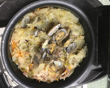 時短簡単♡炊飯器であさり洋風炊き込みご飯作り方4写真