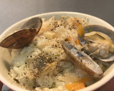 時短簡単♡炊飯器であさり洋風炊き込みご飯作り方5写真