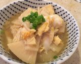 竹の子のパパッと煮物 卵とじ作り方3写真
