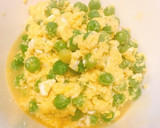 簡単！えんどう豆の卵とじ作り方4写真