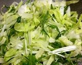 ＊レタスと水菜のチーズチーズサラダ＊作り方1写真