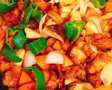 野菜たっぷり！唐揚げの甘酢炒め作り方6写真