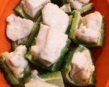 レンジで簡単！ゴーヤとむね肉の挟み蒸し作り方7写真