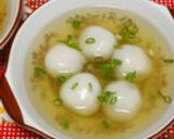 じゅわっもち～☆白玉肉団子スープ作り方7写真