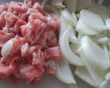 マヨ醤油味の焼きうどん作り方2写真