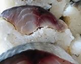 旬の魚の昆布締めで桜の押し寿司作り方18写真