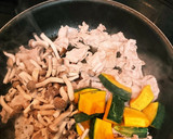 なんきんと豚肉の甘辛炒め作り方4写真