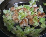 鶏肉とキャベツのマジックマヨソース炒め♪作り方7写真