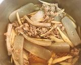 作り置き☆ゴボウ・こんにゃくと牛肉の煮物作り方5写真