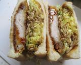 一人ランチ♡ソース絶品カツサンド作り方5写真