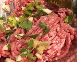 椎茸肉詰めと厚揚げ グリーンカレー風味作り方1写真
